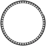 Single Row Diamond Half Coverage Hollow TPU Watch Cover - Image 10