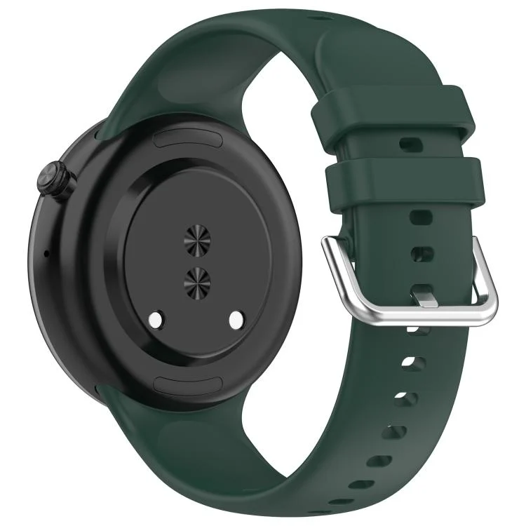 SYA002975801A_1.webp Silver Buckle Solid Color Silicone Watch Band - Image 8