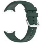 Silver Buckle Solid Color Silicone Watch Band - Image 9
