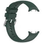 Silver Buckle Solid Color Silicone Watch Band - Image 10