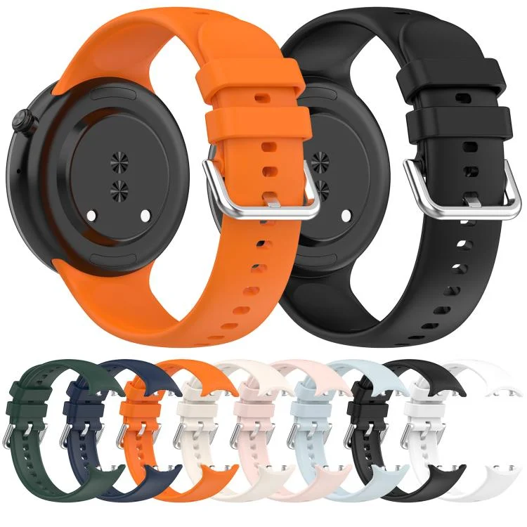 SYA0029758_B2.webp Silver Buckle Solid Color Silicone Watch Band - Image 3