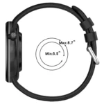 Silver Buckle Solid Color Silicone Watch Band - Image 4
