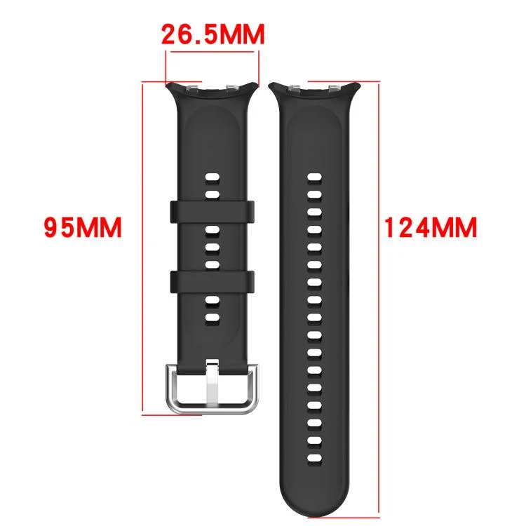 SYA0029758_B4.webp Silver Buckle Solid Color Silicone Watch Band - Image 5