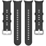 Silver Buckle Solid Color Silicone Watch Band - Image 6