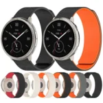 Cloud Wood Grain Silicone Soft Magnetic Watch Band - Image 2