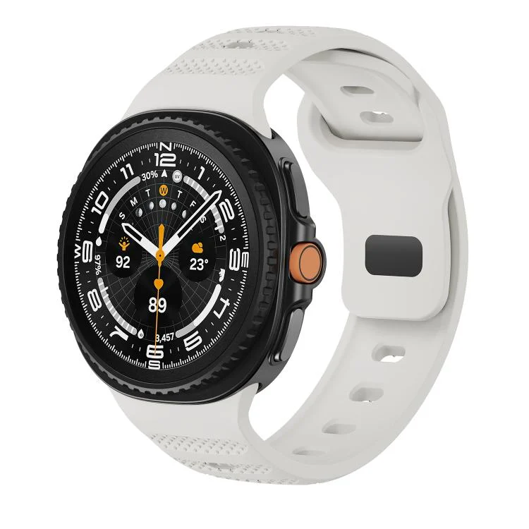 Dots Texture Black Buckle Silicone Watch Band
