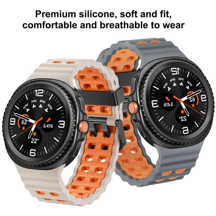 SYA0029768_B2.webp Ocean Style Quick Release Buckle Two Color Silicone Watch Band - Image 3