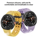 Ocean Style Quick Release Buckle Solid Color Silicone Watch Band - Image 4