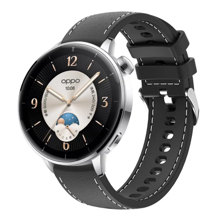 Stitched Silicone Watch Band