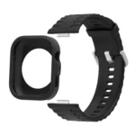 Silicone Watch Cover Integrated Wave Texture Silicone Watch Band