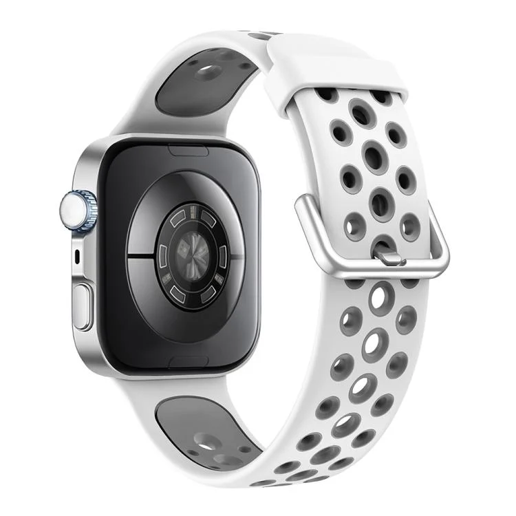 SYA002980501A_1.webp Round Holes Two Color Silicone Watch Band - Image 4