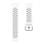 Round Holes Two Color Silicone Watch Band - Image 6