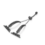 Metal Feather Copper Zinc Alloy Watch Band, For Apple Watch 46mm / 49mm / 45mm / 44mm, For Apple Watch 42mm / 41mm / 40mm / 38mm - Image 7