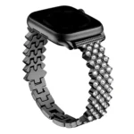 Rhombic Diamond Zinc Alloy Watch Band, For Apple Watch 46mm / 49mm / 45mm / 44mm, For Apple Watch 42mm / 41mm / 40mm / 38mm