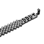 Rhombic Diamond Zinc Alloy Watch Band, For Apple Watch 46mm / 49mm / 45mm / 44mm, For Apple Watch 42mm / 41mm / 40mm / 38mm - Image 7