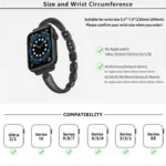 Metal Bracelets Zinc Alloy Watch Band, For Apple Watch 46mm / 49mm / 45mm / 44mm, For Apple Watch 42mm / 41mm / 40mm / 38mm - Image 4
