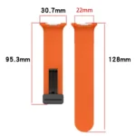 Fold Magnetic Buckle Silicone Watch Band - Image 4