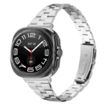 Three Beads Slim Stainless Steel Watch Band