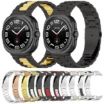 Three Beads Stainless Steel Watch Band with Removal Tool - Image 2