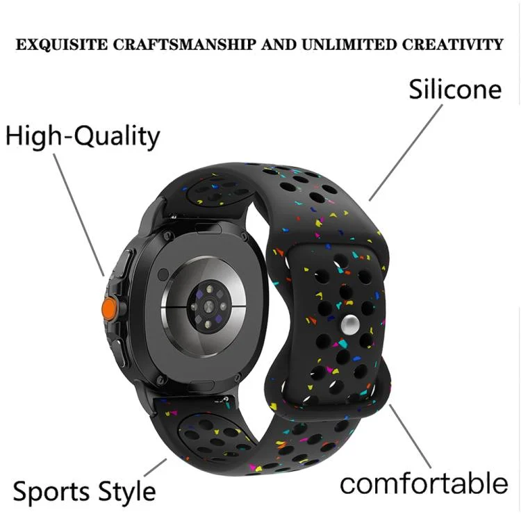 SYA0029908_B2.webp Eco-Friendly Granular Colorful Dots Silicone Watch Band - Image 3