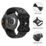 Eco-Friendly Granular Colorful Dots Silicone Watch Band - Image 4