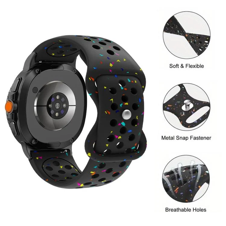 SYA0029908_B3.webp Eco-Friendly Granular Colorful Dots Silicone Watch Band - Image 4