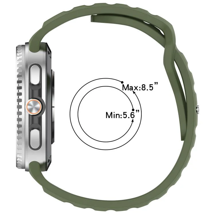 SYA0029930_B2.webp Reverse Buckle Single Color Silicone Watch Band - Image 3