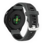 Silver Steel Buckle Translucent Color Silicone Watch Band - Image 4