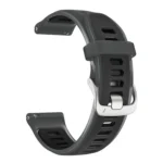 Silver Steel Buckle Translucent Color Silicone Watch Band - Image 5