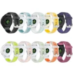 Silver Steel Buckle Translucent Color Silicone Watch Band - Image 3