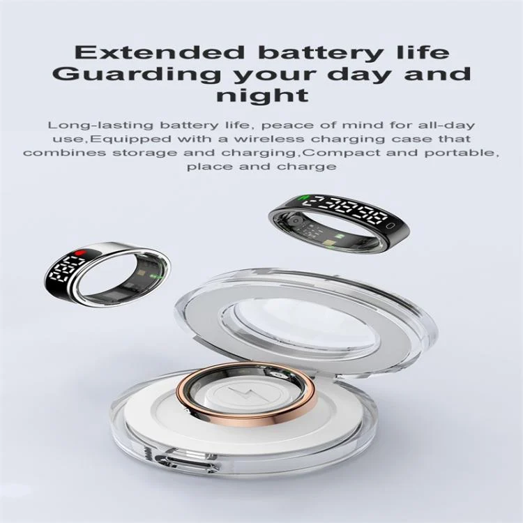 SYA0029944_B4.webp R13 SIZE 11 Smart Ring, Support Heart Rate / Blood Oxygen / Sleep Monitoring / Motion Sensing Game - Image 5