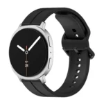 Colorful Buckle Grooved Silicone Watch Band