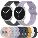 Colorful Buckle Grooved Silicone Watch Band - Image 2