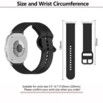 Colorful Buckle Grooved Silicone Watch Band - Image 3