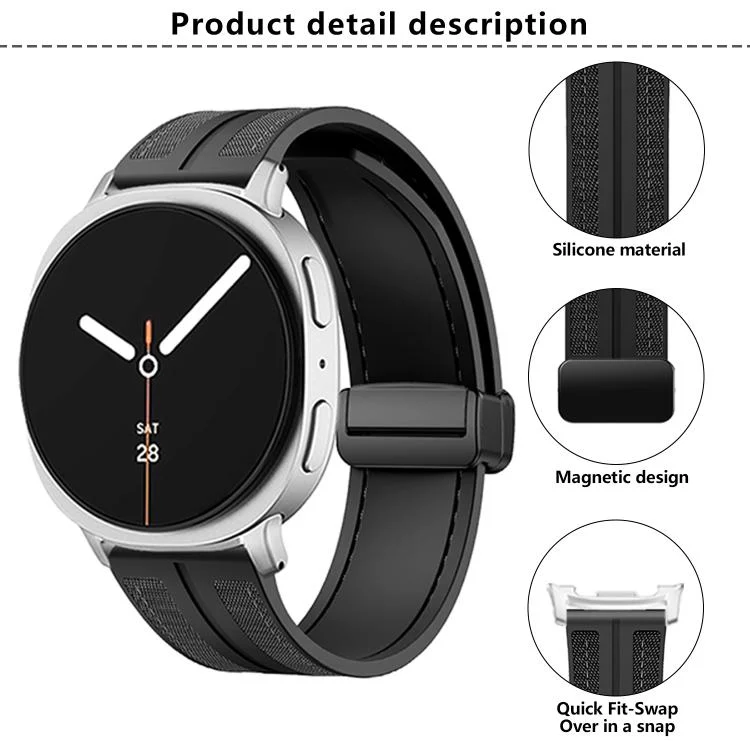 SYA0029960_B3.webp Fold Magnetic Buckle Hybrid Nylon Silicone Watch Band - Image 4