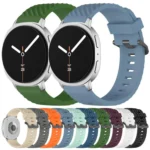 Black Buckle Spruce Silicone Watch Band - Image 2