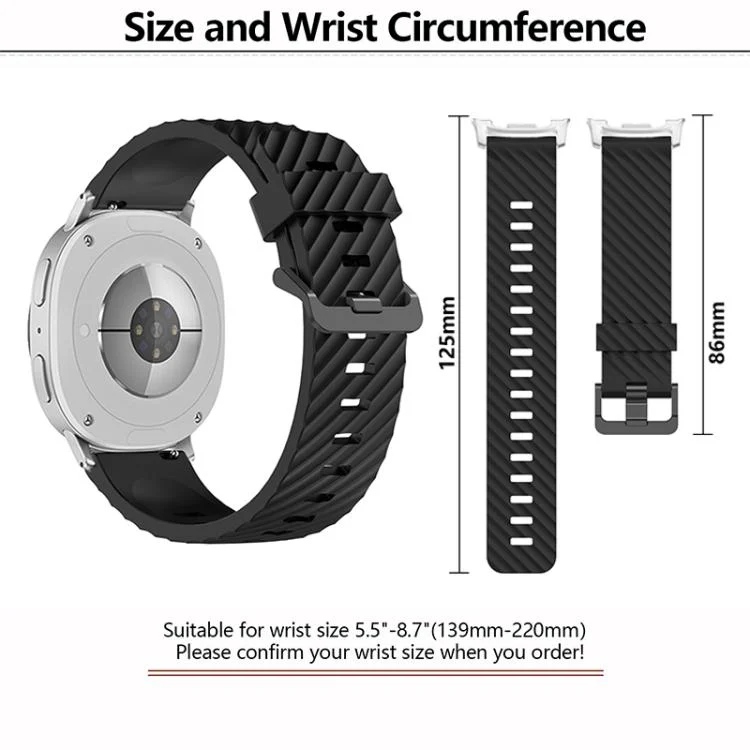 SYA0029966_B2.webp Black Buckle Spruce Silicone Watch Band - Image 3
