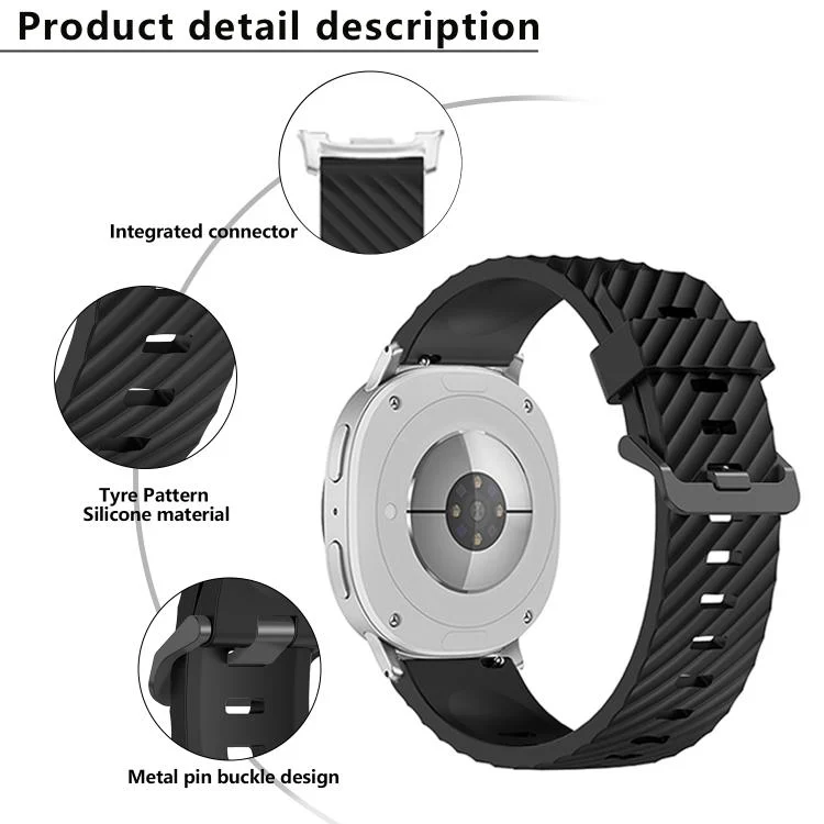 SYA0029966_B3.webp Black Buckle Spruce Silicone Watch Band - Image 4