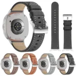 Round Tail Square Buckle Leather Watch Band - Image 2