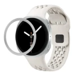 Rhombic Texture Bezel and Black Reverse Buckle Silicone Watch Band