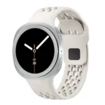 Rhombic Texture Bezel and Black Reverse Buckle Silicone Watch Band - Image 4