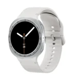 Speed Bezel and Solid Color Stitched Silicone Watch Band - Image 4