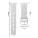 Diamond Bezel and Solid Color Stitched Silicone Watch Band - Image 3