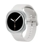 Rhombic Texture Bezel and Solid Color Stitched Silicone Watch Band - Image 4