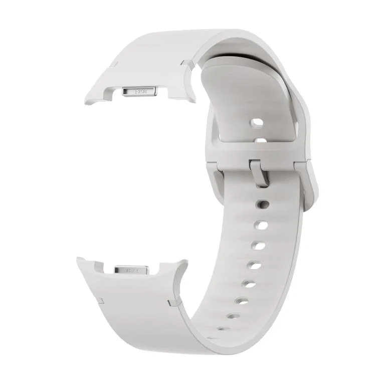 SYA003001502A_3.webp Rhombic Texture Bezel and Solid Color Stitched Silicone Watch Band - Image 6