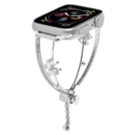 Copper-Inlaid Butterfly Zircon Bracelet Watch Band, For Apple Watch 46mm / 49mm / 45mm / 44mm, For Apple Watch 42mm / 41mm / 40mm / 38mm