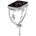 Copper-Inlaid Bear Zircon Bracelet Watch Band, For Apple Watch 46mm / 49mm / 45mm / 44mm, For Apple Watch 42mm / 41mm / 40mm / 38mm