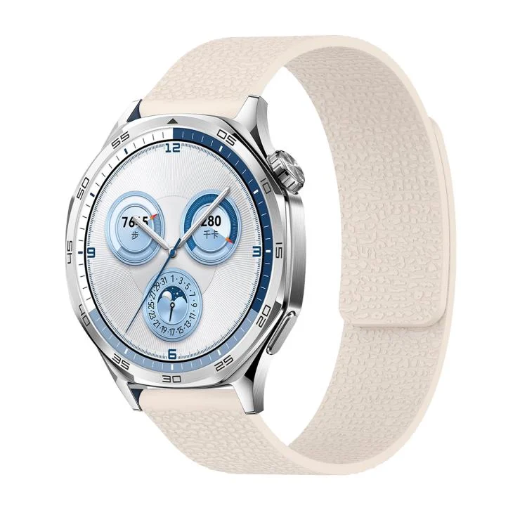 Lychee Texture Soft Magnetic Silicone Watch Band