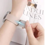 Lychee Texture Soft Magnetic Silicone Watch Band - Image 5