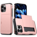 Kalebol 2 in 1 Shockproof Sliding Card Slot Phone Case, For iPhone 16 Pro, For iPhone 16 Plus